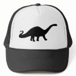 black dinosaur icon trucker hats