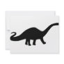 black dinosaur icon personalized invites