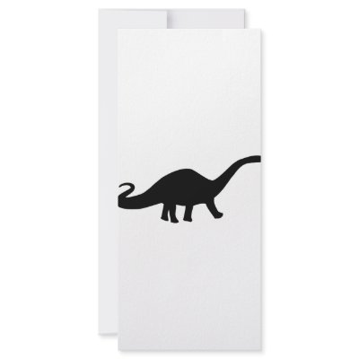 black dinosaur icon custom rack card by TomaniacLines