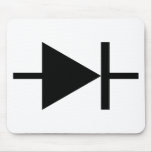 black diode icon mousepads