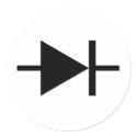 black diode icon stickers