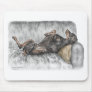 Black Doberman Pinscher Guard Dog Mousepad