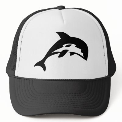 black dolphin icon hat by TomaniacLines