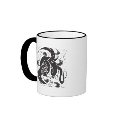 Black Dragon Coffee Mug by Kayatiyu