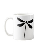 black dragon fly icon coffee mug