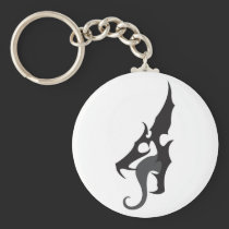 Black Dragon Logo keychains