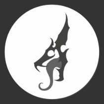 Black Dragon Logo stickers