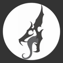 Black Dragon Logo stickers