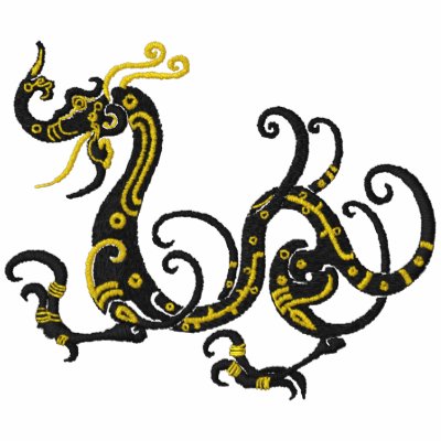 Black Dragon - Polo by Embroidery4U