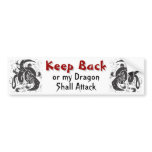 Black Dragons Bumper Sticker bumper stickers