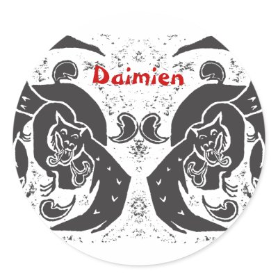 Black Dragons Name Stickers by Kayatiyu