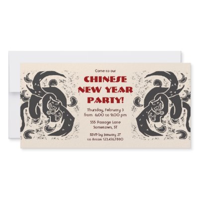Black Dragons Party Invitations by Kayatiyu