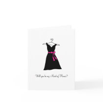 Black Dress, Will you be my Maid of Honour?