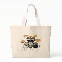 Black Drum Kit: Canvas Bags