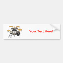 Black Drum Kit: Bumper Stickers