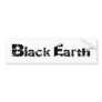 Black Earth Bumper Sticker
