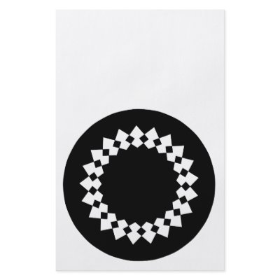 Black Elegant Round Design. Art Deco Style. by Graphics_By_Metarla