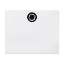 Black Elegant Round Design. Art Deco Style.