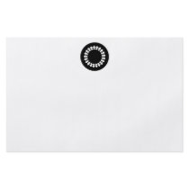 Black Elegant Round Design. Art Deco Style.