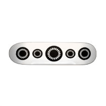 Black Elegant Round Design. Art Deco Style.