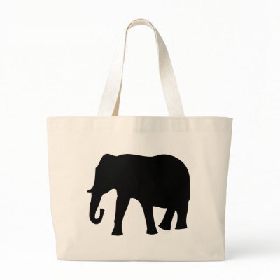 black elephant icon bags by Tomaniac