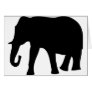 black elephant icon card