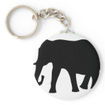 black elephant icon keychain