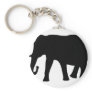 black elephant icon keychain