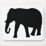 black elephant icon mouse mats