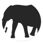 black elephant icon sticker
