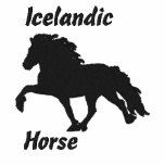 Black Embroidered Icelandic embroidered shirts