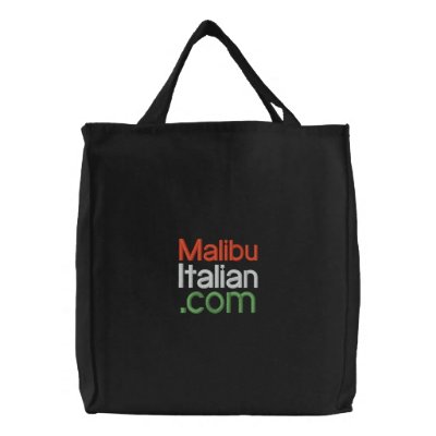 Black Embroidered Malibuitalian.com by malibuitalian
