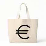 black euro sign bags