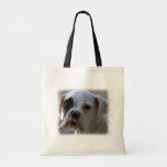 Black Eyed Boxer Dog Tote Bag