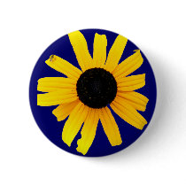 Black-Eyed Susan Button