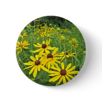 Black Eyed Susan Pinback Button