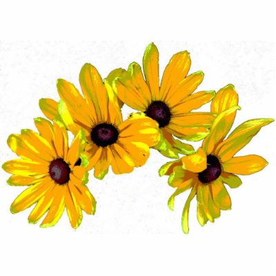 Black-eyed Susan Christmas Hanging Acrylic by Bebops