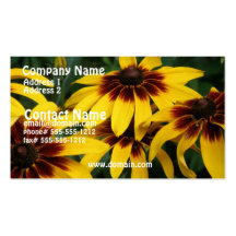 Black Eyed Susan Flower Business Card