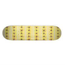 Black Eyed Susan Stripes Skateboard Deck