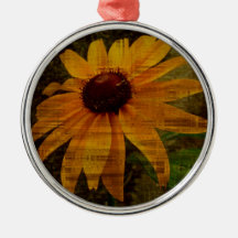 Black-Eyed Susan Wildflowers Ornaments