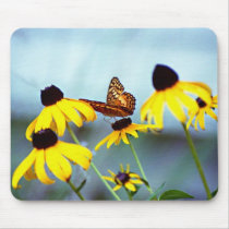 black-eyed susan with butterfly 1 mouse mat