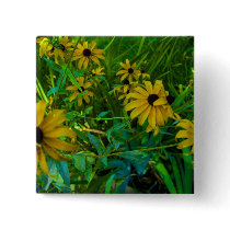 Black-Eyed Susans Button