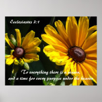Black Eyed Susans With Scripture Verse