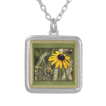 Black eyed Susie Personalized Necklace