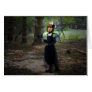 Black Fairy in Woods Card