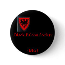 Black Falcon Society Pinback Button