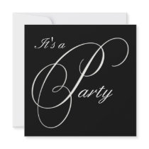 Black Fancy Formal Event Invitation