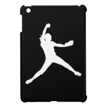 Black Fastpitch iPad Mini Case