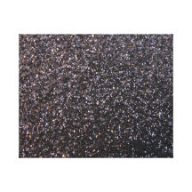 Black faux glitter graphic gallery wrap canvas