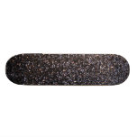 Black faux glitter graphic skate board decks